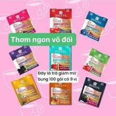 Trà giảm cân Hyleys Slim Tea hỗ trợ đào thải mỡ thừa tự nhiên 100 gói
