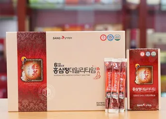 Nước Hồng Sâm Người Lớn Sanga Hàn Quốc - Hộp 30 Gói 10ml, Bồi Bổ Sức Khỏe, Tăng Cường Sinh Lực, 8 Loại Vitamin Giúp Khỏe Mạnh 891405