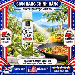 DẦU Ô LIU DẠNG XỊT ĂN KIÊNG MEMBER'S MARK COOKING SPRAY MỸ 198G