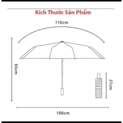 Ô Gấp Gọn Chống Tia UV Dễ Mang Theo, Che Nắng Che Mưa Hiệu Quả [ màu ngẫu nhiên]