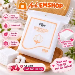 [Combo 3 Gói] Bông Tẩy Trang 222 Miếng 3 Lớp Cotton Cao Cấp, Mềm Mịn Giá Rẻ