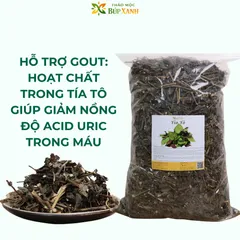 Tía Tô Khô 1KG Sạch, Thơm | Lá Tía Tô Khô Hàng Mới | Trà Tía Tô Thảo Mộc Búp Xanh