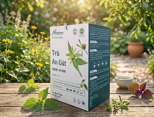 Trà An Gút Herbafood (An Thái Hưng) Giảm Axit Uric, sưng đau khớp do Gout - Hộp 60 túi lọc 4,5g