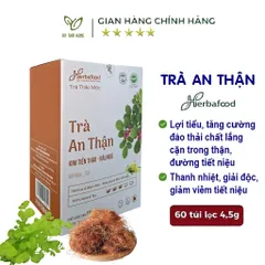 Trà An Thận Herbafood (An Thái Hưng) - Hỗ trợ tan sỏi thận, lợi tiểu, mát gan - Hộp 60 túi lọc 4,5g