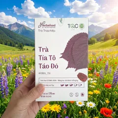 Trà Tía Tô Táo Đỏ Herbafood - Hỗ Trợ Đào Thải Acid Uric, Thanh Lọc Cơ Thể (Hộp 60 Túi Lọc x 4.5g)
