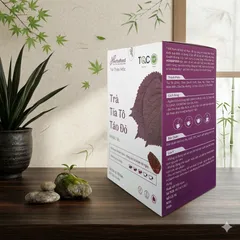 Trà Tía Tô Táo Đỏ Herbafood - Hỗ Trợ Đào Thải Acid Uric, Thanh Lọc Cơ Thể (Hộp 60 Túi Lọc x 4.5g)