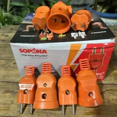 Phích cắm/phích âm chịu tải cao 3000W SOPOKA P30002+ C3000 vỏ nhựa liền khối chống vỡ