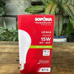 Đèn LED tròn SOPOKA ánh sáng trắng BT30 BT20 BT15 BT12 BT9 BT7 BT5 BT3 85V-265V