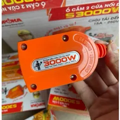 Ổ Cắm 2 Cửa SOPOKA Chịu Tải 3000W Có Móc Treo