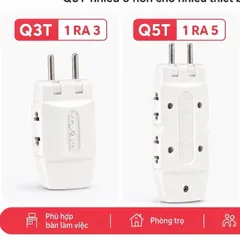 Ổ Cắm Chia Điện Đa Năng 2200W SOPOKA Xoay 180 Độ, Nhiều Lỗ Cắm, Dùng Cho Ti Vi, Tủ Lạnh, Quạt, Đèn Bảo Hành 2 Năm