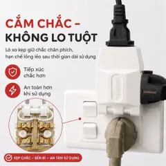 Ổ Cắm Chia Điện Đa Năng 2200W SOPOKA Xoay 180 Độ, Nhiều Lỗ Cắm, Dùng Cho Ti Vi, Tủ Lạnh, Quạt, Đèn Bảo Hành 2 Năm