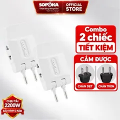 Ổ Cắm Chia Điện Đa Năng 2200W SOPOKA Xoay 180 Độ, Nhiều Lỗ Cắm, Dùng Cho Ti Vi, Tủ Lạnh, Quạt, Đèn Bảo Hành 2 Năm