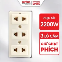 Ổ Cắm Điện Đa Năng SOPOKA T30 -T32 Chống Tuột Phích, An Toàn, Bảo Hành 2 Năm