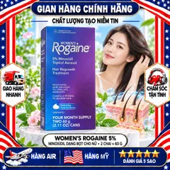 BỌT MỌC TÓC CHO NỮ WOMEN'S ROGAINE 5% MINOXIDIL MỸ HỘP 2 CHAI