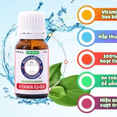 BioAmicus Vitamin K2&D3 hỗ trợ phát triển xương răng của trẻ - D3K2 Cho Bé