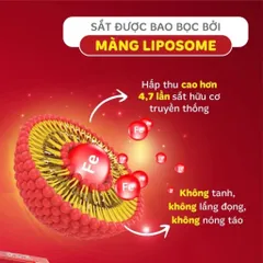 Sắt sinh học Ferrolip cho bà bầu và người thiếu máu, nhập khẩu từ Ý (Hộp 20 gói)