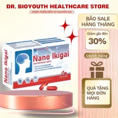 Viên Hoạt Huyết Bổ não Nano lkigai chứa Nattokinase-giảm đau đầu,chóng mặt,rối loạn tiền đình, ngừa đột quỵ Hộp 40 viên