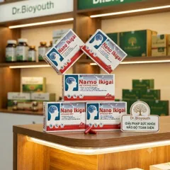 Viên Hoạt Huyết Bổ não Nano lkigai chứa Nattokinase-giảm đau đầu,chóng mặt,rối loạn tiền đình, ngừa đột quỵ Hộp 40 viên