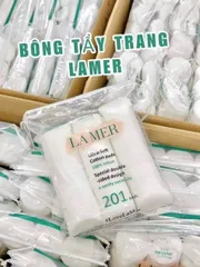 Gói 201 Miếng Bông Tẩy Trang Cotton, thấm hút tốt, an toàn, tiện dụng,
