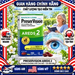 VIÊN UỐNG BỔ MẮT PRESERVISION AREDS 2 FORMULA BAUSCH LOMB 130 VIÊN MỸ