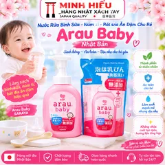  Nước Rửa Bình Sữa Arau Baby Nhật Bản – Làm Sạch Bình Sữa, Núm Ti Và Bát Đĩa Ăn Dặm Cho Bé