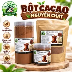 500gram Bột Cacao Nguyên Chất Loại 1 ( Bao Sánh,Mịn,Đậm vị ,Dễ Tan) Shop MT.METOMSTORE