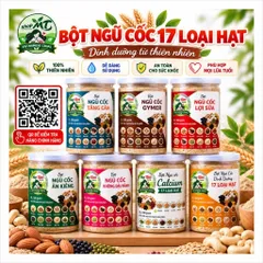 ComBo 1kg Bột Ngũ Cốc Siêu Dinh Dưỡng 11 Loại Hạt (50% Hạt Cao Cấp) và Ngũ Cốc 17 loại Hạt MTshop.metomstore