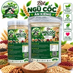 ComBo 1kg Bột Ngũ Cốc Siêu Dinh Dưỡng 11 Loại Hạt (50% Hạt Cao Cấp) và Ngũ Cốc 17 loại Hạt MTshop.metomstore