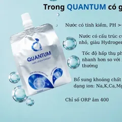 [ Hàng Chính Hãng ] Nước uống Hydrogen Quantum bù nước bù khoáng nhanh 1 thùng (10 túi x 350ml)