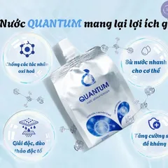 [ Hàng Chính Hãng ] Nước uống Hydrogen Quantum bù nước bù khoáng nhanh 1 thùng (10 túi x 350ml)