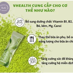 [ Hàng Chính Hãng ] Ngũ Cốc Dinh Dưỡng Vhealth trà xanh thơm ngon, thay thế bữa ăn phụ