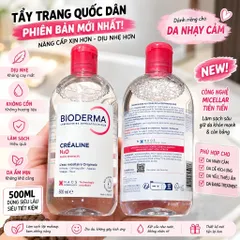 Nước Tẩy Trang Pháp Micellar Bioderma Créaline H2O 500ml Cho Da Nhạy Cảm