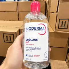 Nước Tẩy Trang Pháp Micellar Bioderma Créaline H2O 500ml Cho Da Nhạy Cảm
