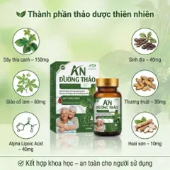 Viên Điều hòa Đường huyết AN ĐƯỜNG THẢO - Hỗ trợ chuyển hóa đường, cải thiện chỉ số đường huyết Hộp 30v