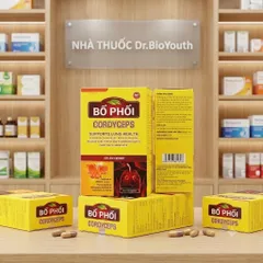 Viên uống Bổ phổi Cordyceps ngăn viêm phế quản mạn,viêm đường hô hấp, giảm ho đàm, ho khan, khàn tiếng 30v