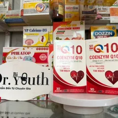 Viên bổ tim mạch COENZYM Q10-Bổ trợ tuần hoàn, ngăn đột quỵ,khỏe tim, loại bỏ xơ vữa thành mạch, lọ 30v