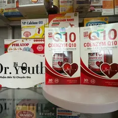 Viên bổ tim mạch COENZYM Q10-Bổ trợ tuần hoàn, ngăn đột quỵ,khỏe tim, loại bỏ xơ vữa thành mạch, lọ 30v