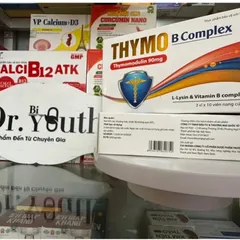 Viên bổ THYMO B Complex chứa Thymomodulin bổ sung miễn dịch vitamin và khoáng chất,giảm tình trạng mệt mỏi,suy nhược