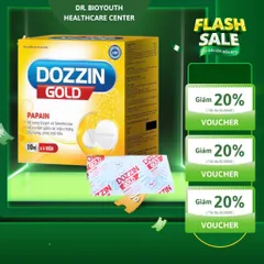 Viên Sủi Tiêu Hoá Dozzin Gold Hộp 48 viên giảm chướng hơi dạ dày, ngừa đau rát ợ chua tá tràng, ngon miệng