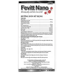 Viên Sắt Fevitt Nano Bổ Sung Sắt Dễ Hấp Thu,Chống Thiếu Máu,Xanh Xao,Cải Thiện Chức Năng Tuần Hoàn,Kinh Nguyệt Phụ Nữ 893606
