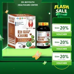 Viên ÍCH GIÁP KHANG ức chế u tuyến giáp tăng sinh, thành phần thảo dược lành tính giảm tiến triển bướu cổ  30v