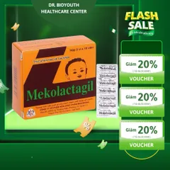 Viên uống làm tăng tiết lượng sữa Mekolactagil Hộp 20 viên - Mekophar - Tảo lợi sữa - spirulina