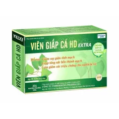 Viên Giấp Cá HD cao khô diếp cá, cao hạt dẻ ngựa giảm táo bón, tiêu trĩ, tăng sức bền thành mạch - 30 viên