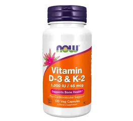 (Chính gốc) Viên bổ sung Vitamin D3 và K2 1000IU/45mcg Now Foods của Mỹ