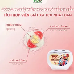 VIÊN GIẶT XẢ TCO 6IN1 Tiết kiệm, Làm Mềm, Lưu Hương Thơm Lâu cho Quần Áo 30 Viên 893821