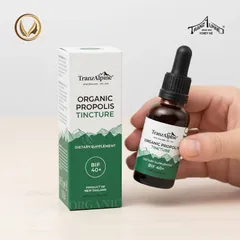 Tinh chất keo ong hữu cơ TranzAlpine Organic Propolis Tincture (BIF 40+) 30ml