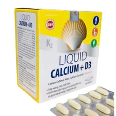 Liquid Calcium D3 bổ sung Vitamin Mk7 giúp hấp thụ canxi hiệu quả, giúp xương và răng chắc khỏe 
