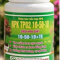 Siêu hoa giấy 10-50-10+TE giúp cây ra rễ nhanh, nhiều rễ, xanh lá, bật mầm dành cho hoa lan, hoa hồng, cây cảnh