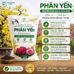 Phân Bón Hữu Cơ Chuyên Cây Mai Vàng -Bonsai - Hoa Kiểng Và Rau Sạch Tại Nhà gói 1kg