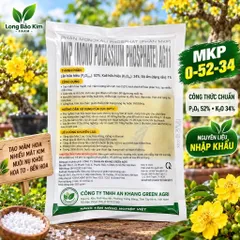 MKP 0-52-34 500G | Siêu Ra Hoa Nghịch Vụ | Lân 52% | Kích Mầm Hoa, Tạo Nụ Đồng Loạt | Phân Bón Hoa Kiểng